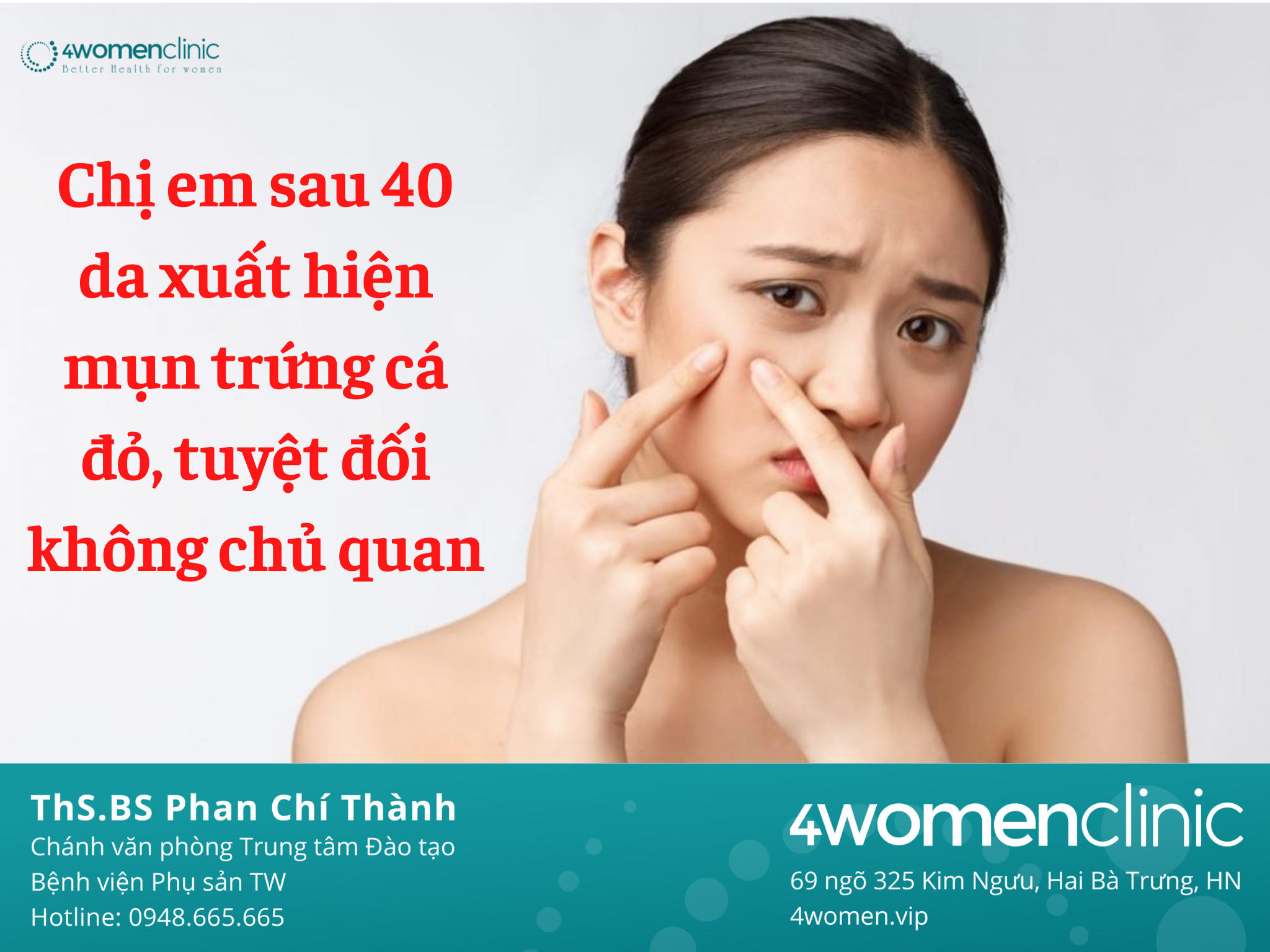 Chị Em Sau 40 Da Xuất Hiện Mụn Trứng Cá đỏ, Tuyệt đối Không Chủ Quan