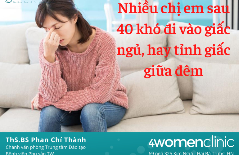 Nhiều Chị Em Sau 40 Khó đi Vào Giấc Ngủ, Hay Tỉnh Giấc Giữa đêm