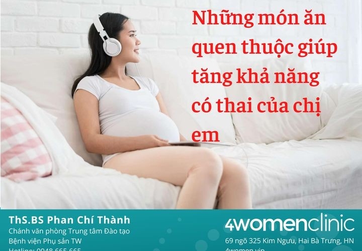 Nhưng món ăn tăng khả năng đậu thai