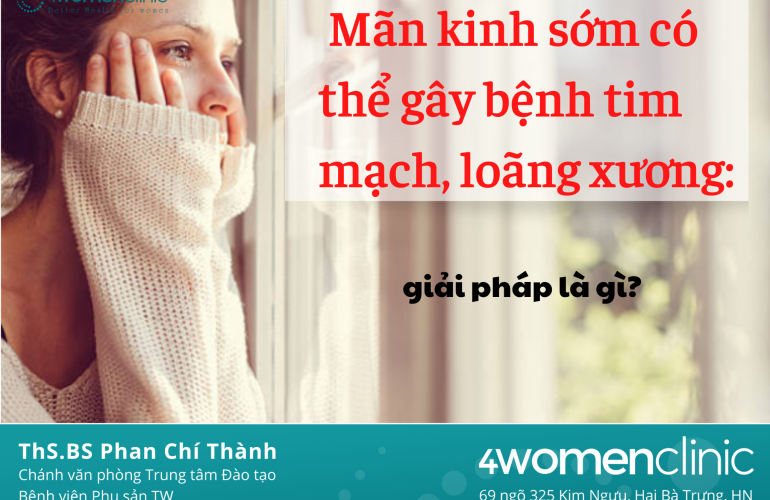 Mãn Kinh Sớm Có Thể Gây Bệnh Tim Mạch, Loãng Xương Giải Pháp Là Gì