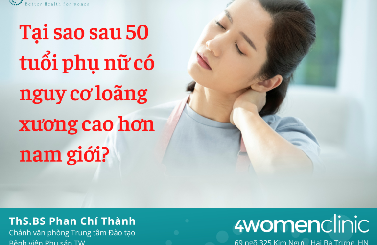 Tại Sao Sau 50 Tuổi Phụ Nữ Có Nguy Cơ Loãng Xương Cao Hơn Nam Giới