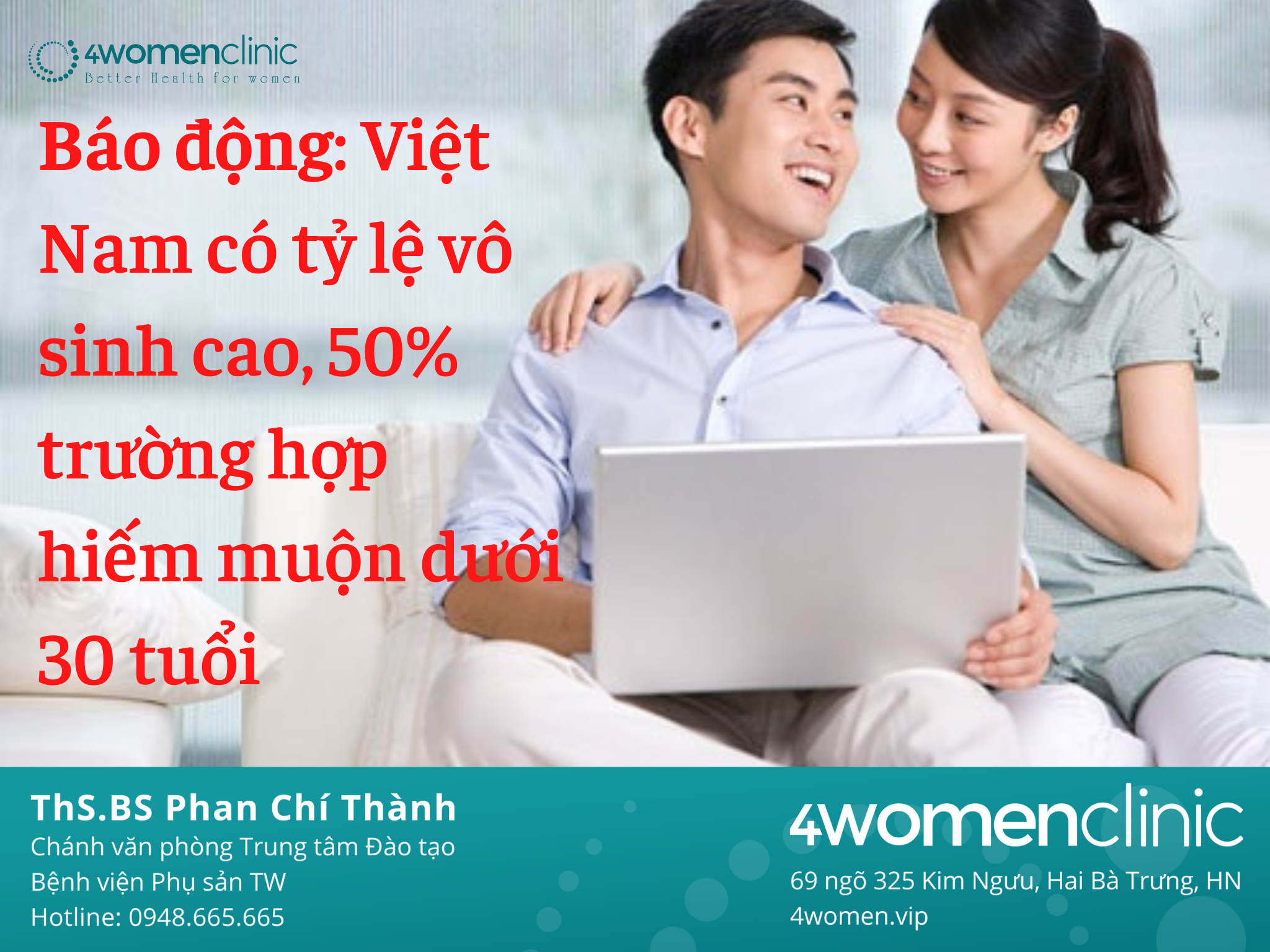 Báo động Việt Nam Có Tỷ Lệ Vô Sinh Cao, 50% Trường Hợp Hiếm Muộn Dưới 30 Tuổi