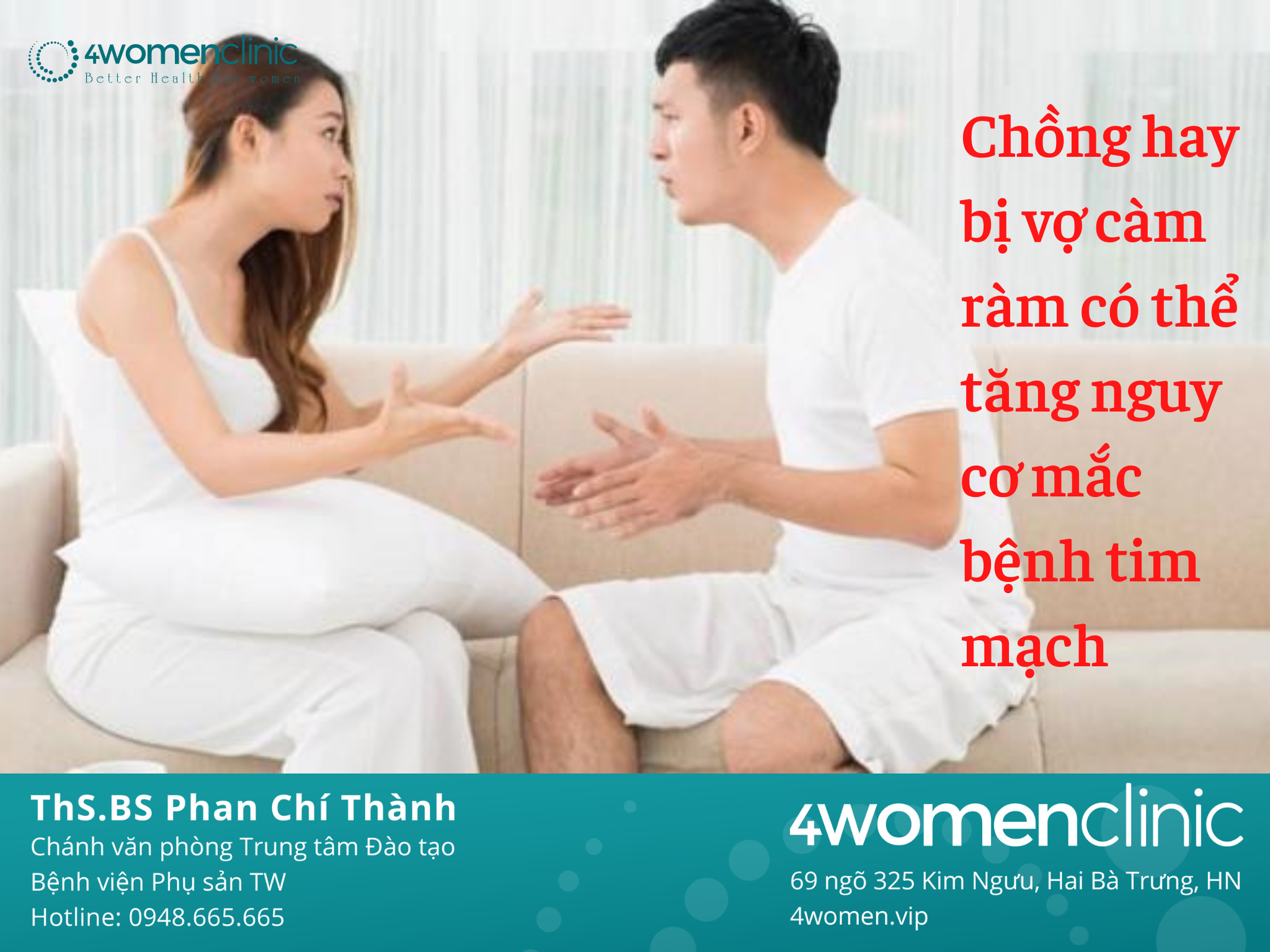 Chồng Hay Bị Vợ Càm Ràm Có Thể Tăng Nguy Cơ Mắc Bệnh Tim Mạch