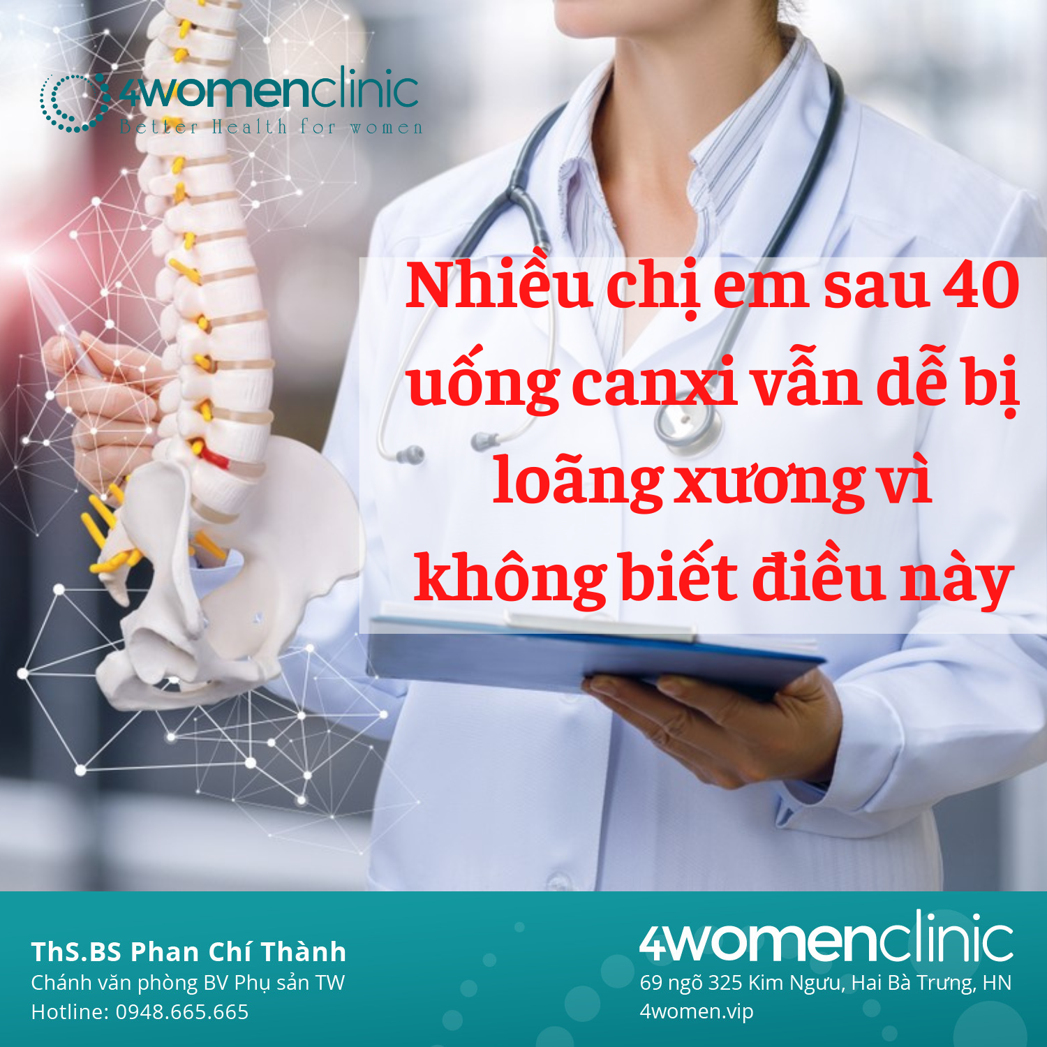 Nhiều chị em sau 40 uống canxi vẫn dễ bị loãng xương vì không biết điều này