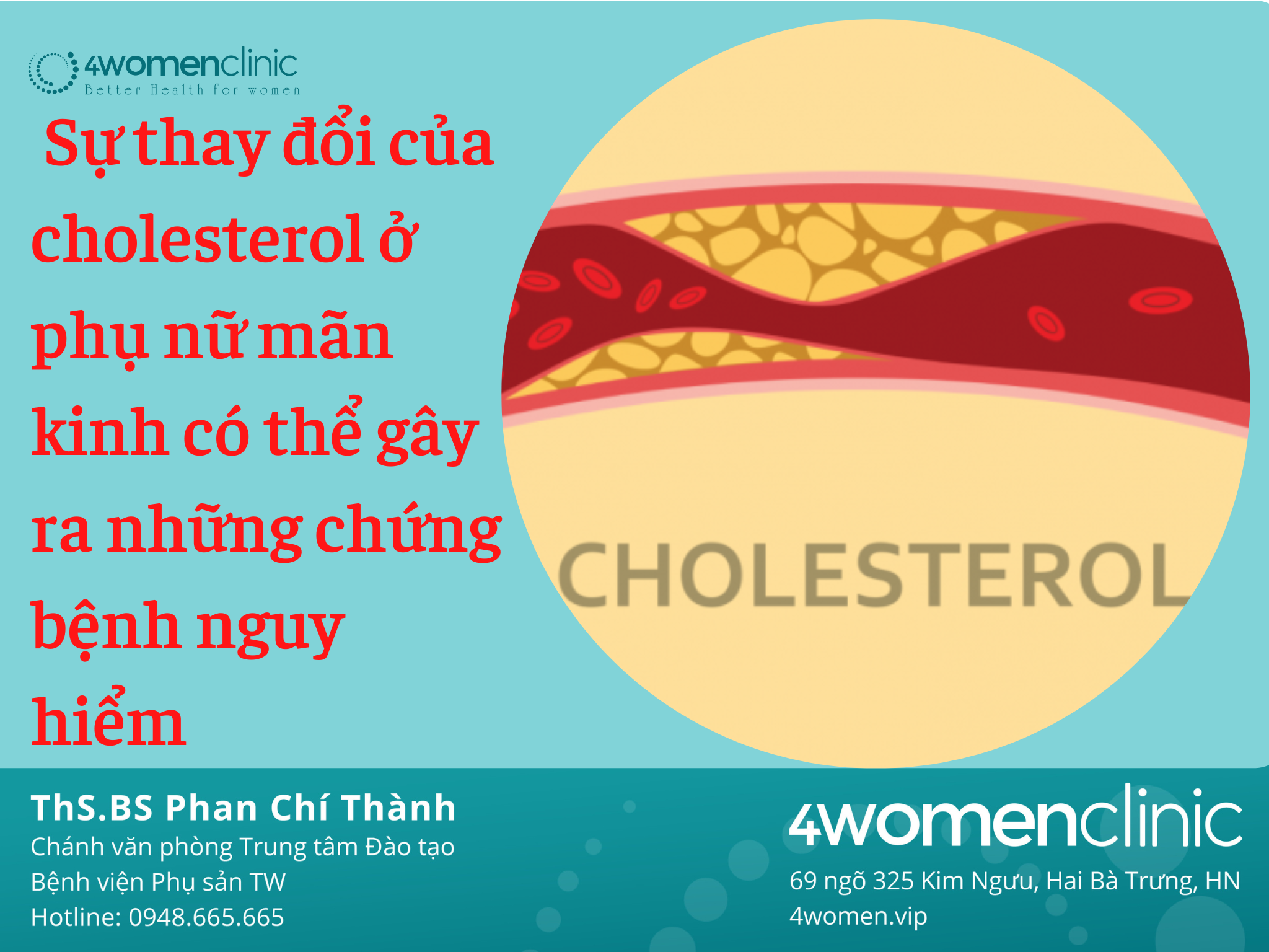 Sự Thay đổi Của Cholesterol ở Phụ Nữ Mãn Kinh Có Thể Gây Ra Những Chứng Bệnh Nguy Hiểm