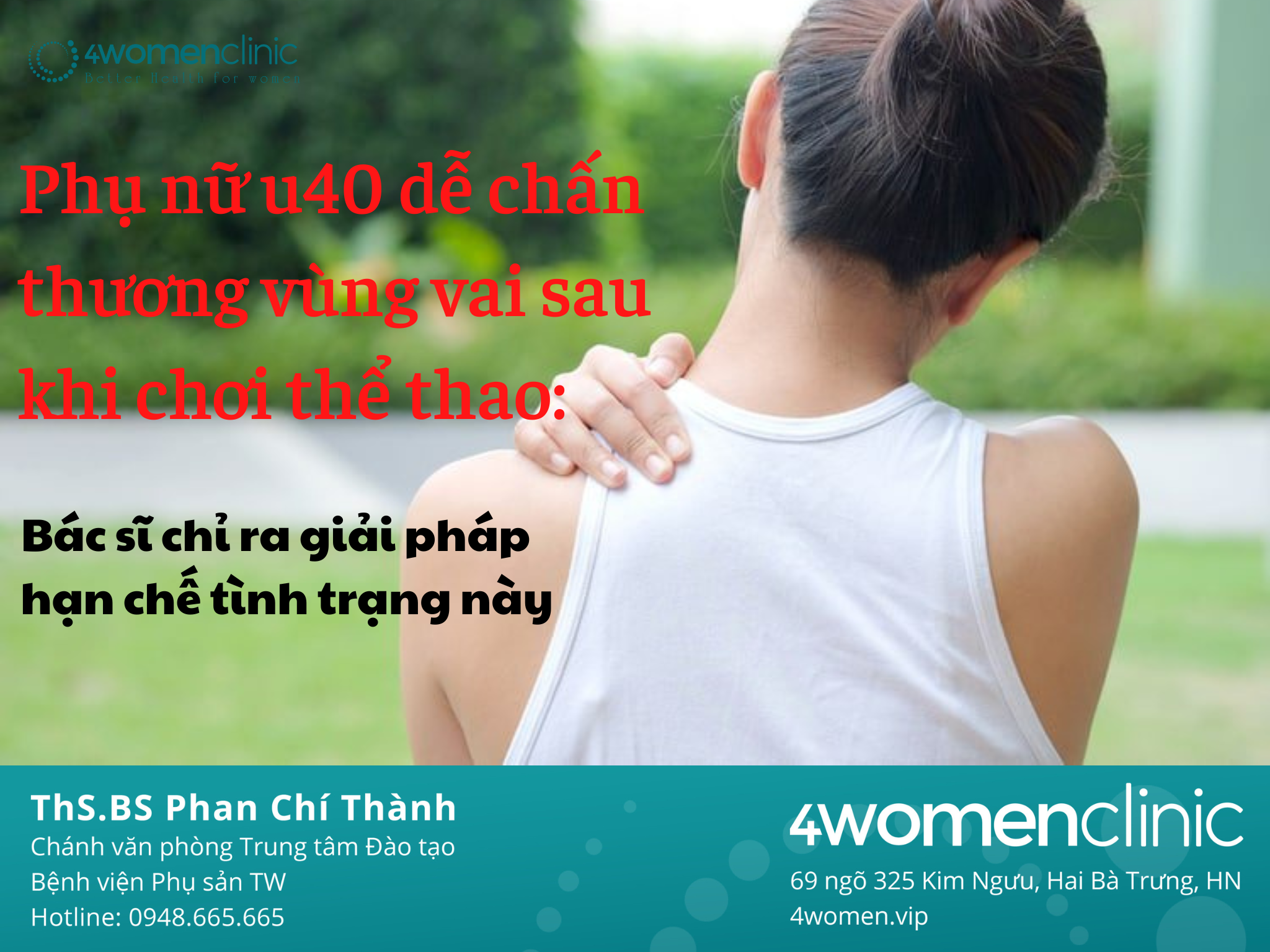 Phụ nữ u40 dễ chấn thương vùng vai sau khi chơi thể thao: Bác sĩ chỉ ra giải pháp hạn chế tình trạng này